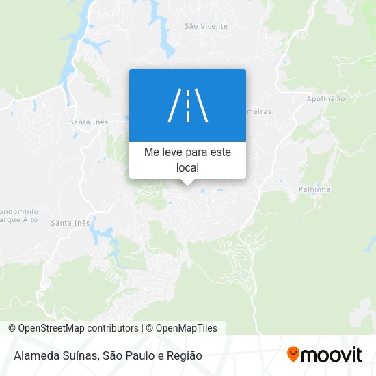 Alameda Suínas mapa