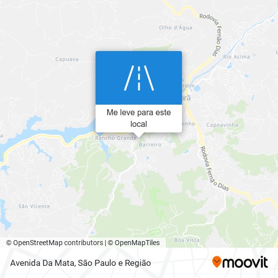 Avenida Da Mata mapa