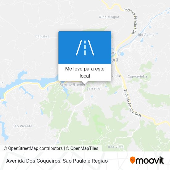 Avenida Dos Coqueiros mapa