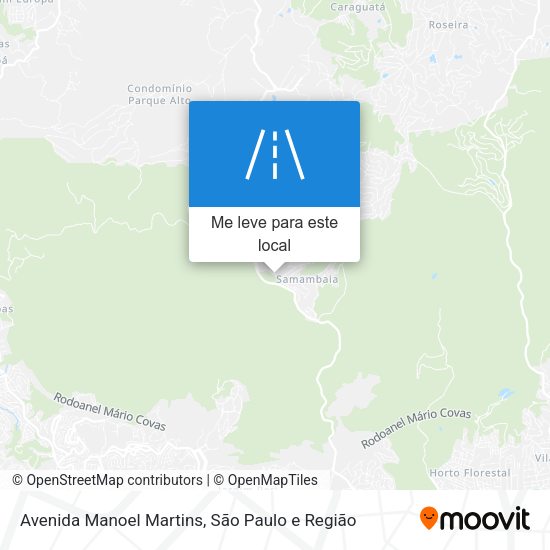 Avenida Manoel Martins mapa
