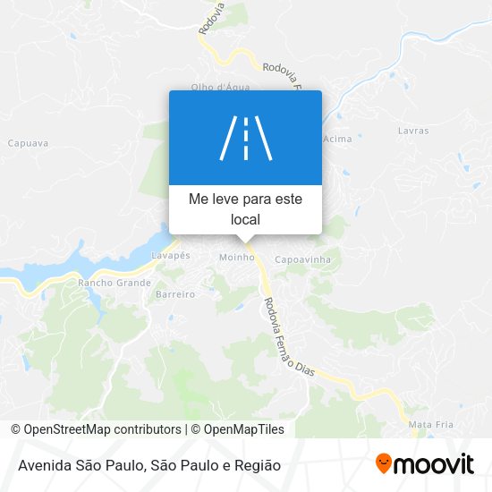 Avenida São Paulo mapa