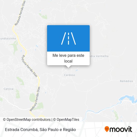 Estrada Corumbá mapa
