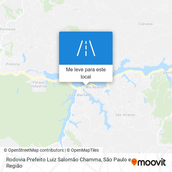 Rodovia Prefeito Luiz Salomão Chamma mapa