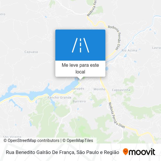 Rua Benedito Galrão De França mapa