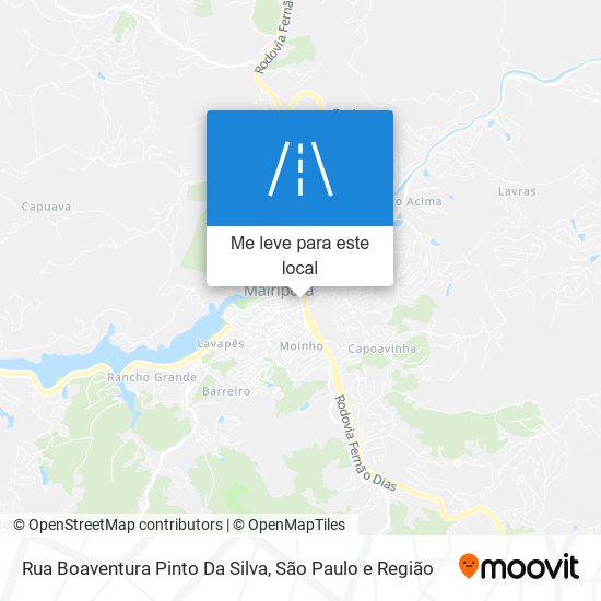 Rua Boaventura Pinto Da Silva mapa