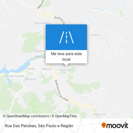 Rua Das Perobas mapa