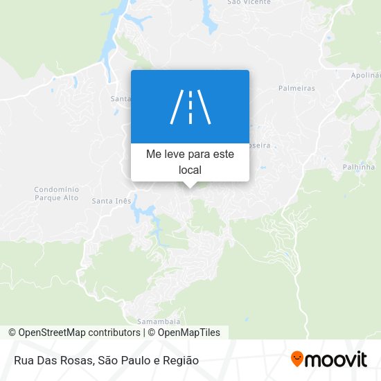 Rua Das Rosas mapa