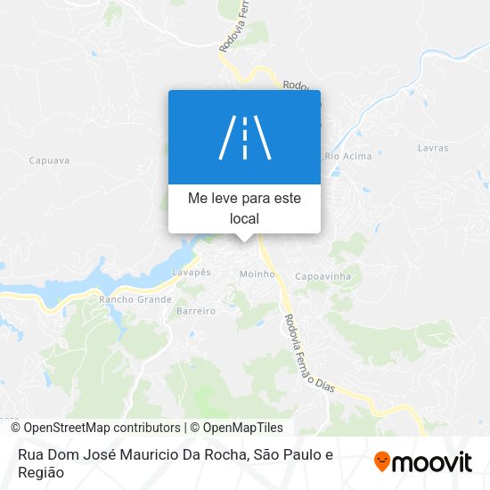 Rua Dom José Mauricio Da Rocha mapa