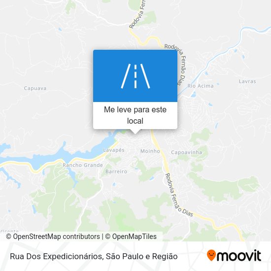 Rua Dos Expedicionários mapa