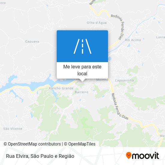 Rua Elvira mapa