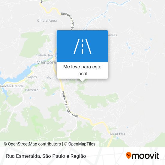 Rua Esmeralda mapa