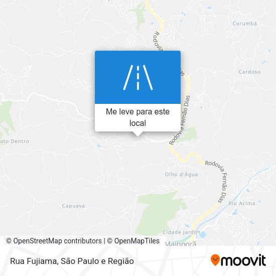 Rua Fujiama mapa