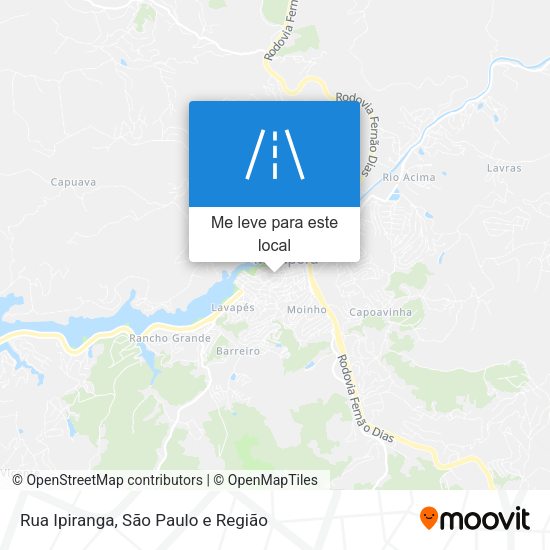Rua Ipiranga mapa