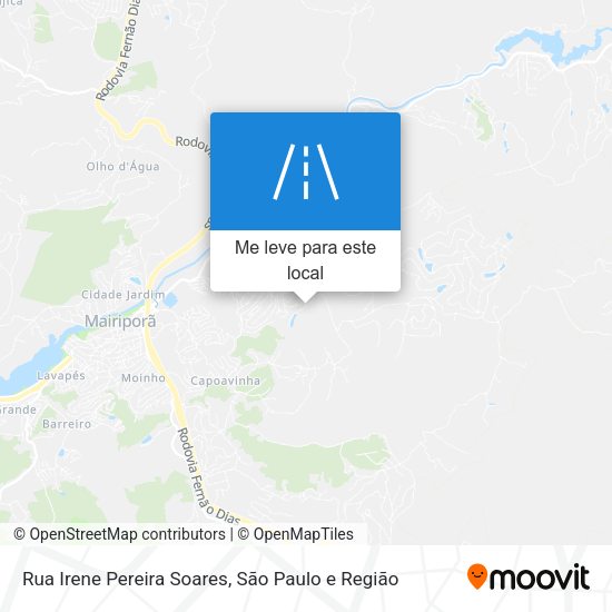 Rua Irene Pereira Soares mapa