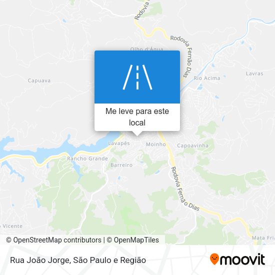 Rua João Jorge mapa
