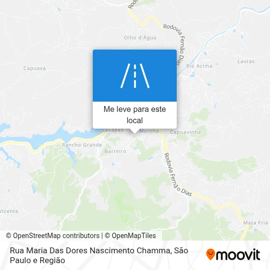 Rua Maria Das Dores Nascimento Chamma mapa