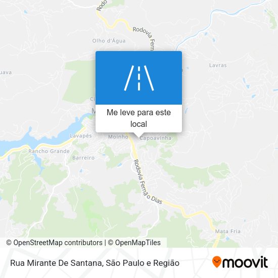 Rua Mirante De Santana mapa