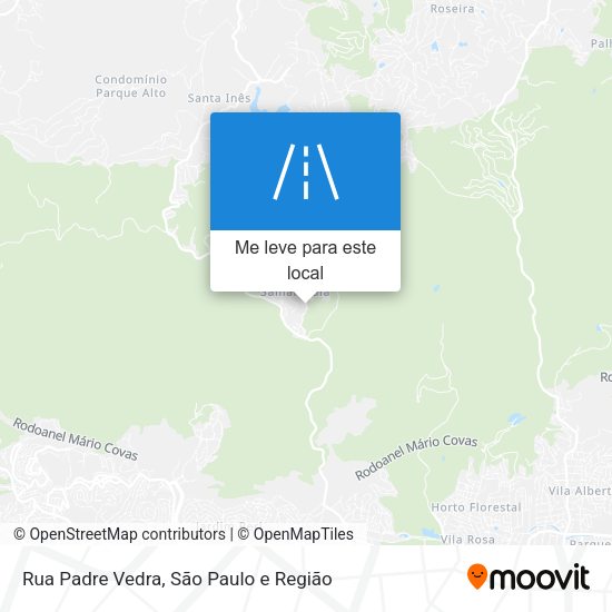 Rua Padre Vedra mapa