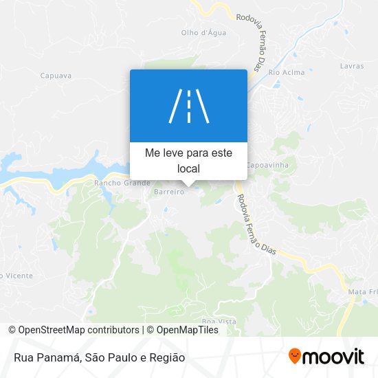 Rua Panamá mapa