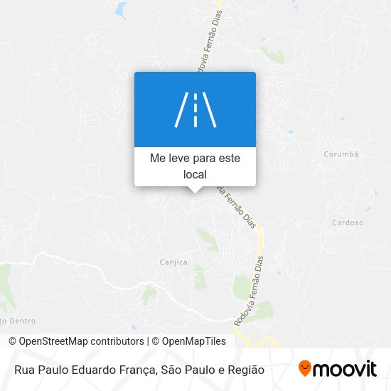 Rua Paulo Eduardo França mapa