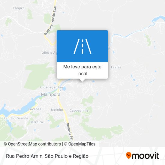 Rua Pedro Amin mapa