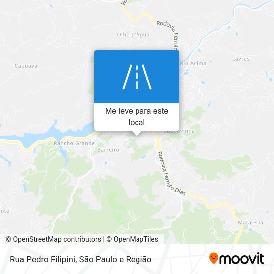 Rua Pedro Filipini mapa