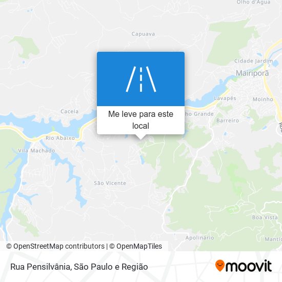 Rua Pensilvânia mapa