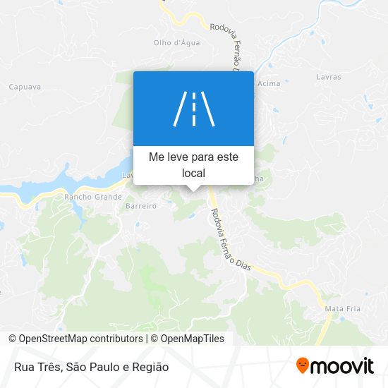 Rua Três mapa