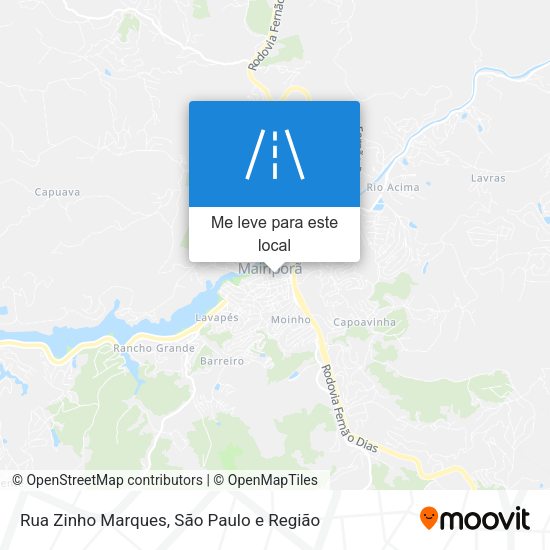 Rua Zinho Marques mapa
