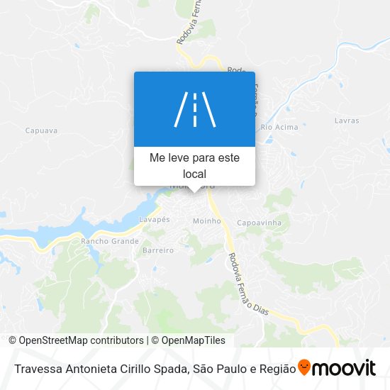 Travessa Antonieta Cirillo Spada mapa