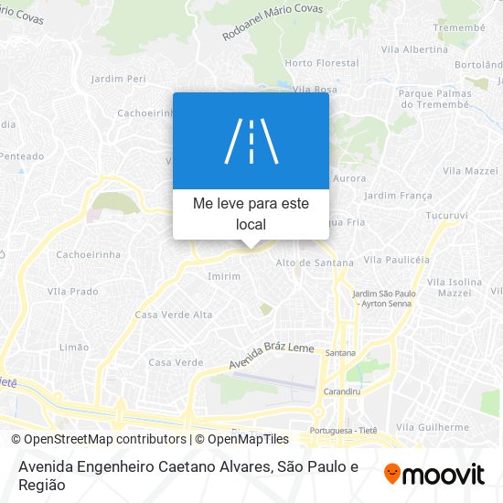 Avenida Engenheiro Caetano Alvares mapa