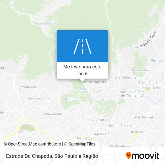 Estrada Da Chapada mapa