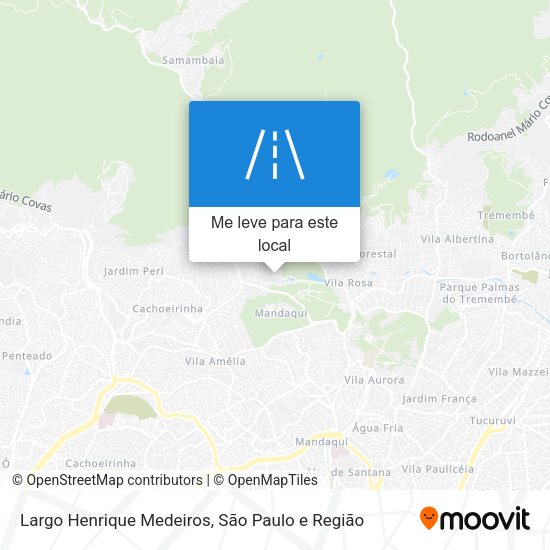 Largo Henrique Medeiros mapa