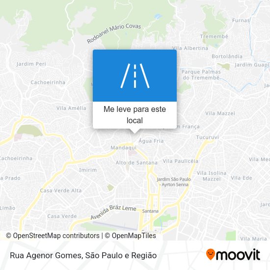 Rua Agenor Gomes mapa