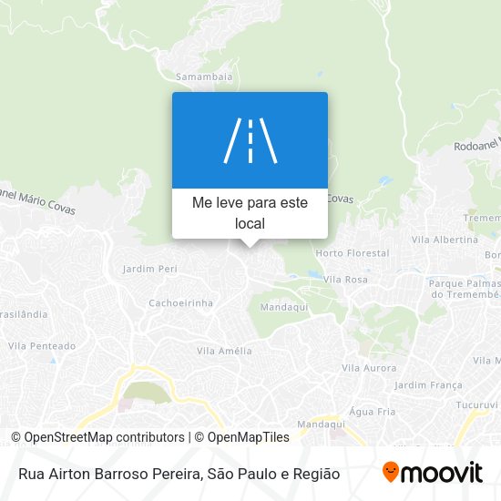 Rua Airton Barroso Pereira mapa