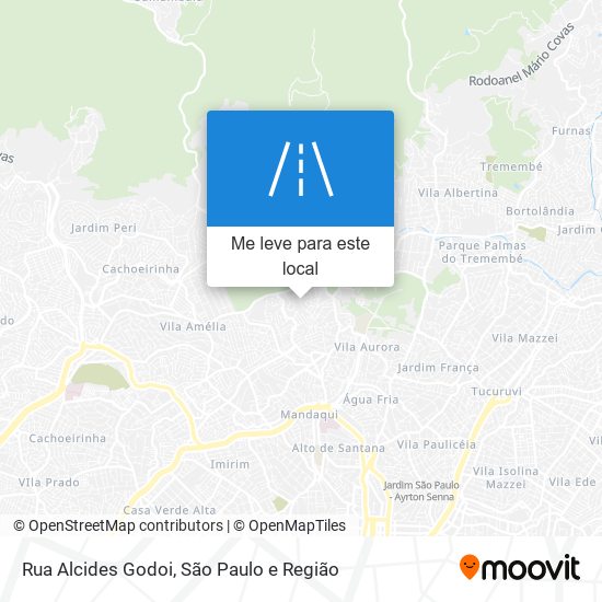 Rua Alcides Godoi mapa