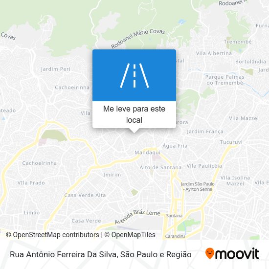Rua Antônio Ferreira Da Silva mapa