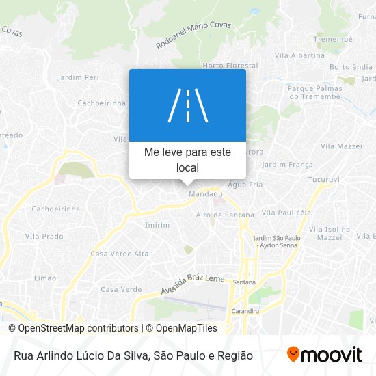 Rua Arlindo Lúcio Da Silva mapa