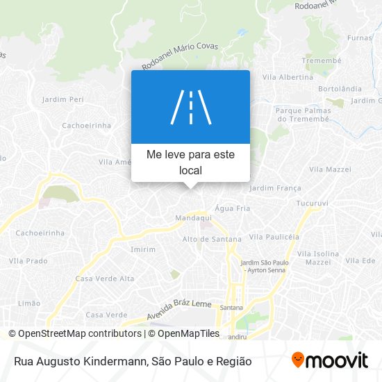 Rua Augusto Kindermann mapa