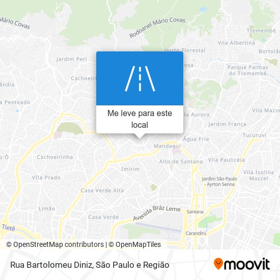 Rua Bartolomeu Diniz mapa