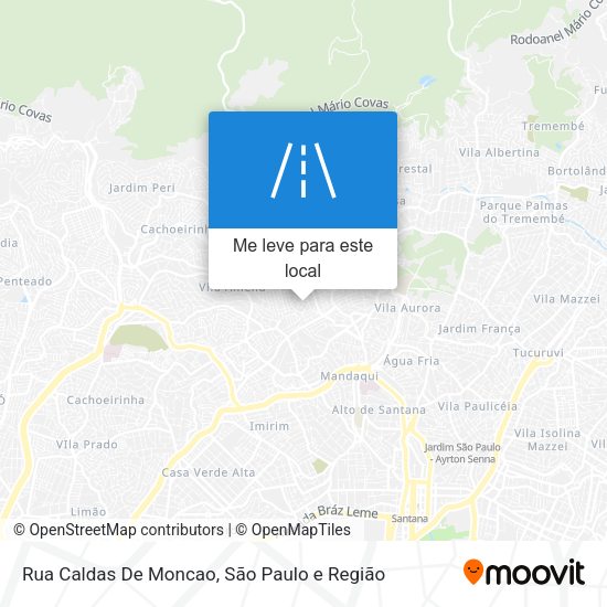 Rua Caldas De Moncao mapa