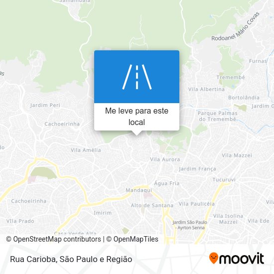 Rua Carioba mapa