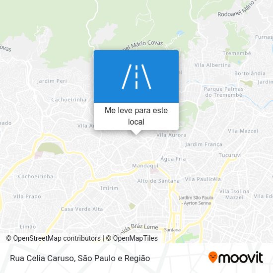 Rua Celia Caruso mapa