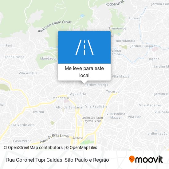 Rua Coronel Tupi Caldas mapa