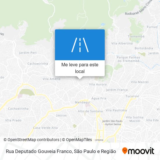 Rua Deputado Gouveia Franco mapa