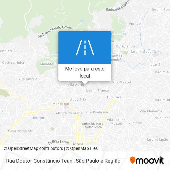 Rua Doutor Constâncio Teani mapa