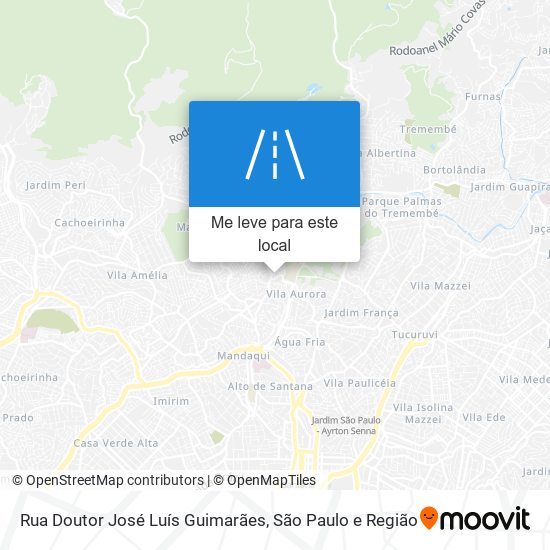 Rua Doutor José Luís Guimarães mapa