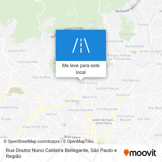 Rua Doutor Nuno Caldeira Bellegarde mapa