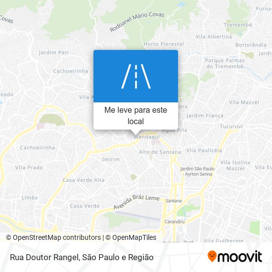 Rua Doutor Rangel mapa