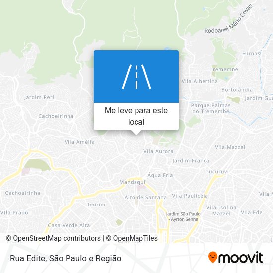 Rua Edite mapa